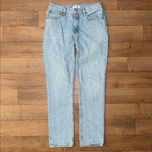Agolde Size 26 The Lyle Jeans 100% Organic Cotton Blue Denim Aritzia Comfy Chic